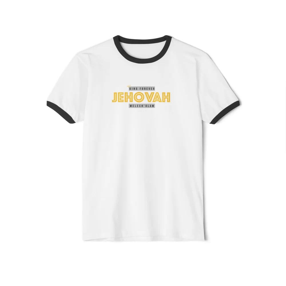 JEHOVAH collection Unisex Cotton Ringer T-Shirt - Image 13