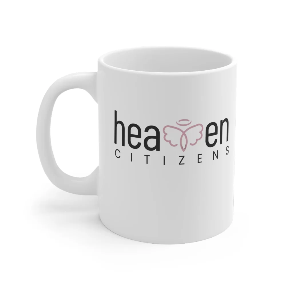 HC brand White Ceramic Mug, 11oz - Image 2