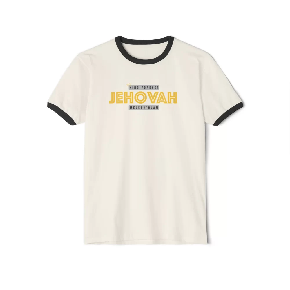 JEHOVAH collection Unisex Cotton Ringer T-Shirt - Image 9