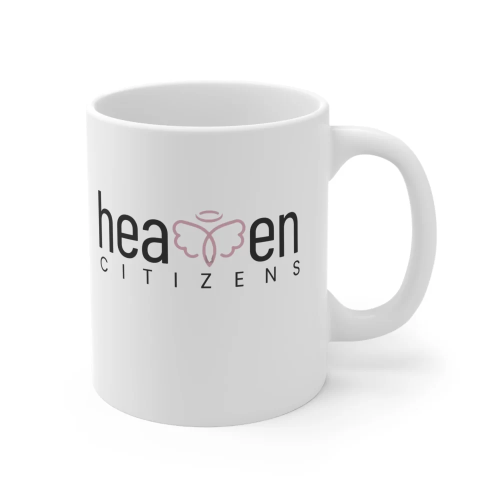 HC brand White Ceramic Mug, 11oz - Image 3