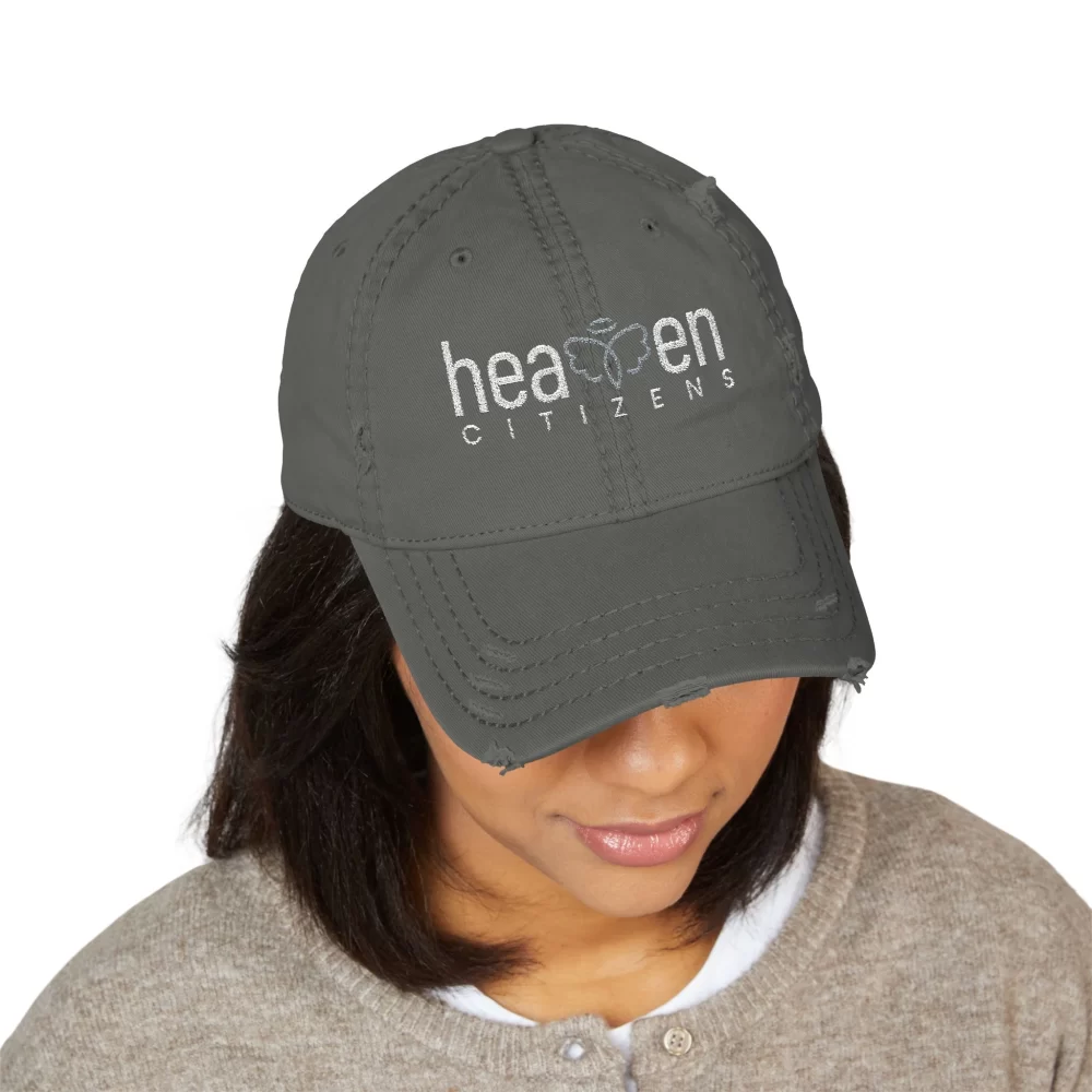 HC brand Distressed Dad Hat (Embroidery) - Image 3
